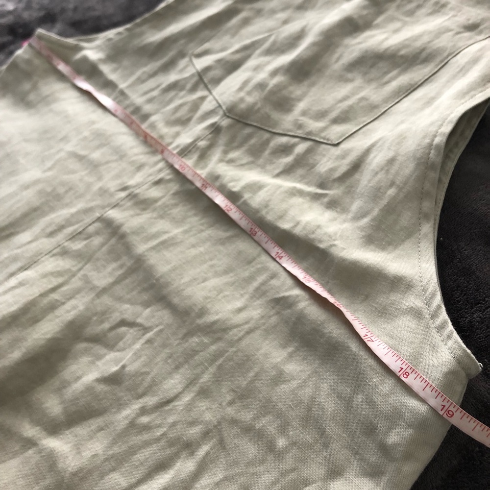 NWT Zara Grey Linen Pocket Wide Leg Jumpsuit - Picture 8 of 8